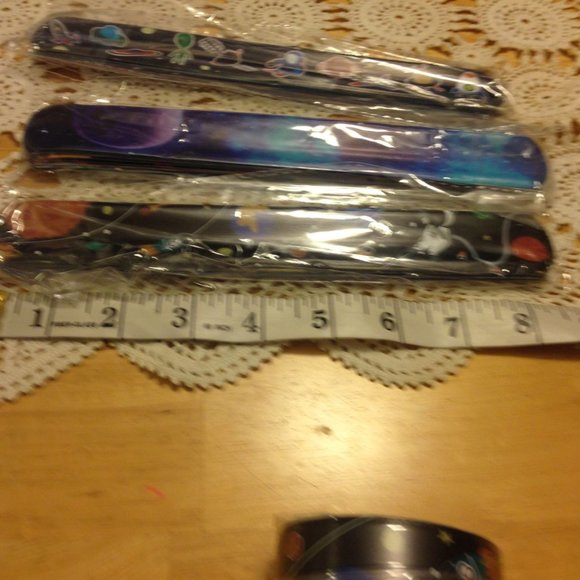 Slap Bracelets, cool party favors, space theme - Picture 2 of 6